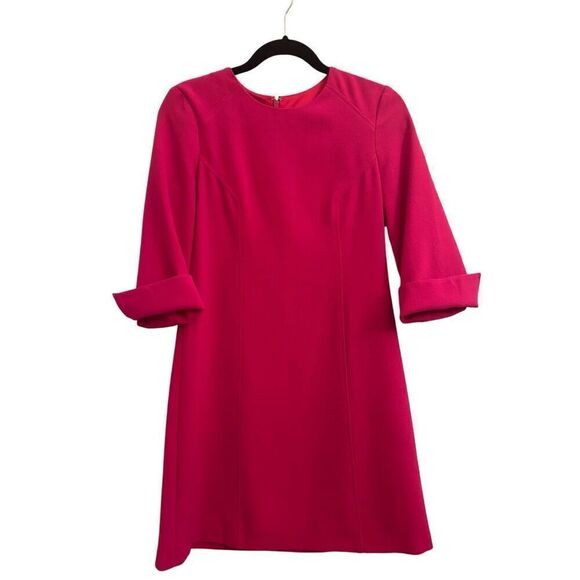 Vince Camuto Hot Pink Shift Dress size 4 Valentines Day Barbie - Picture 3 of 9